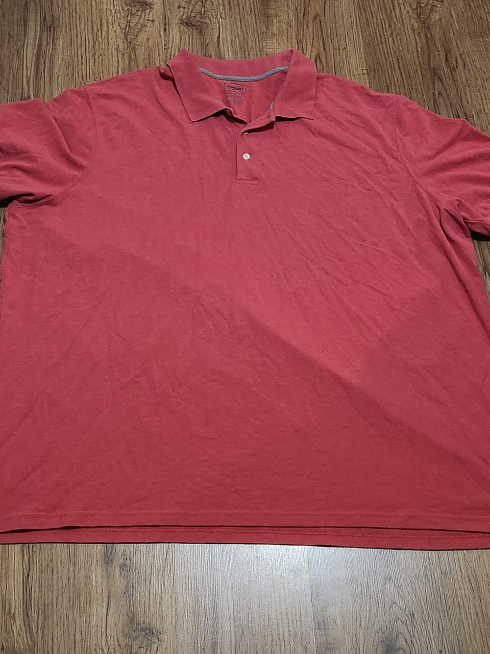 The Foundry Supply Co. Men's Short-Sleeve Polo in Washed Red